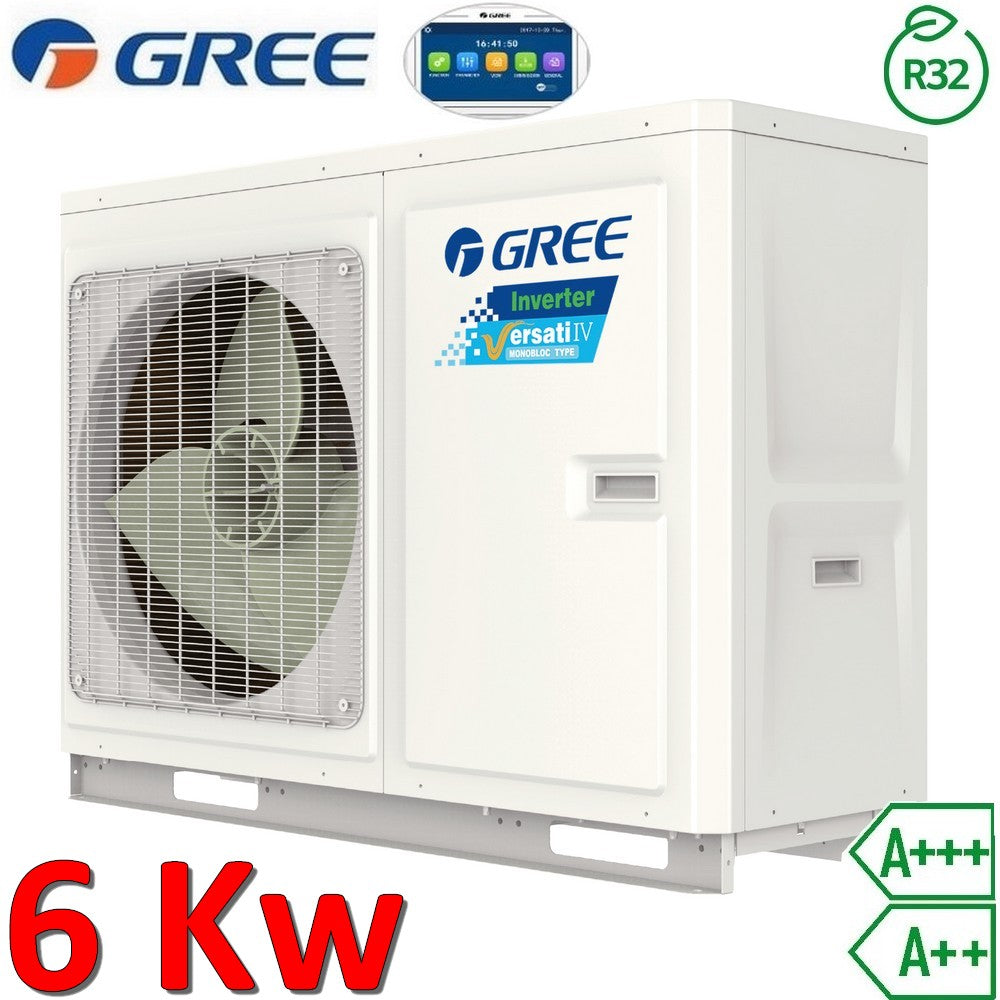 Pompe à chaleur air-eau monobloc Gree Versati IV - R32 6,0 kW 1 PH