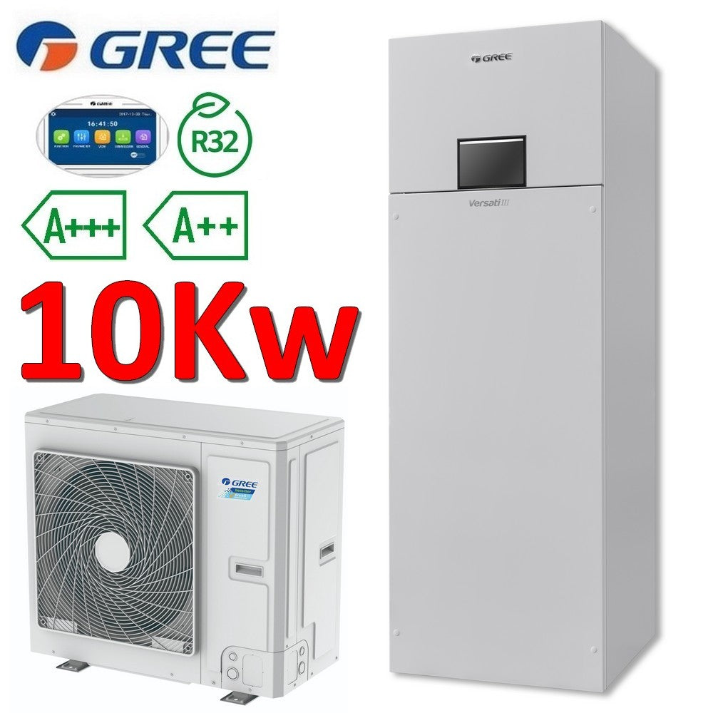 Pompe à chaleur air-eau monophasée Gree Versati III ALL in ONE R32 10,0 kW