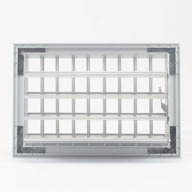 Grille d'aération en aluminium 22 x 15 cm - Grille de cheminée réglable avec volet