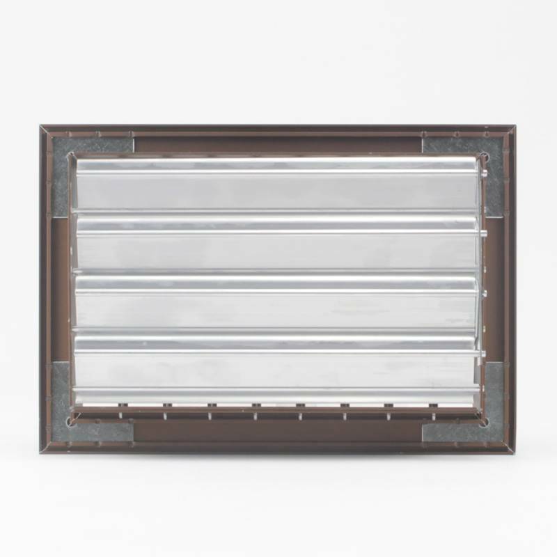 Grille d'aération en bronze 22 x 15 cm - Grille de cheminée réglable avec volet