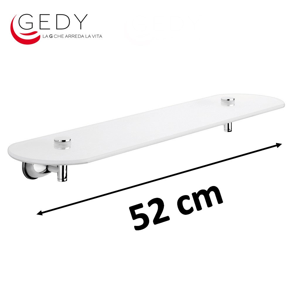 Étagère de 52 cm avec plateau en verre satiné - GENZIANA GEDY
