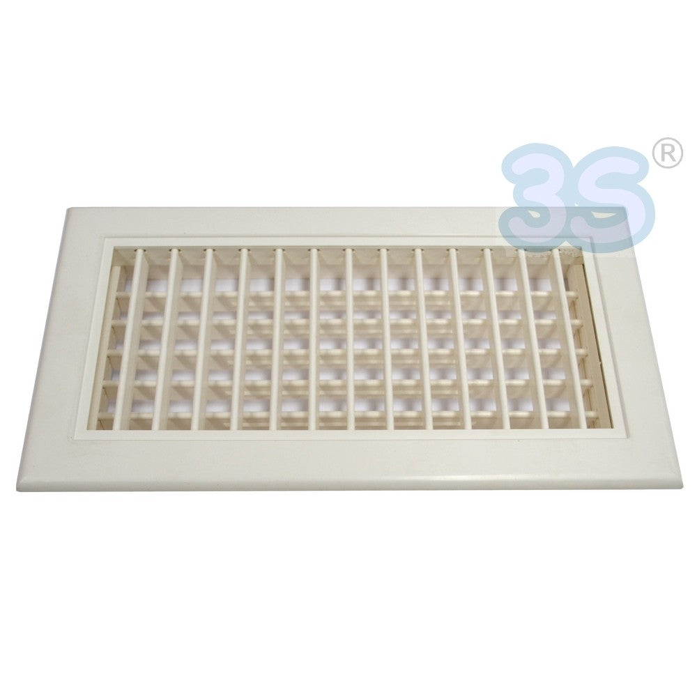 Buse de sortie en ABS de 300 x 150 mm avec double rangée d'ailettes mobiles