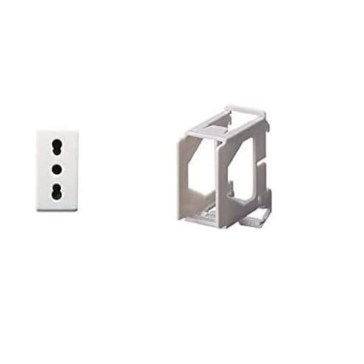 Support de montage pour appareils Gewiss System sur rail DIN - 1 emplacement