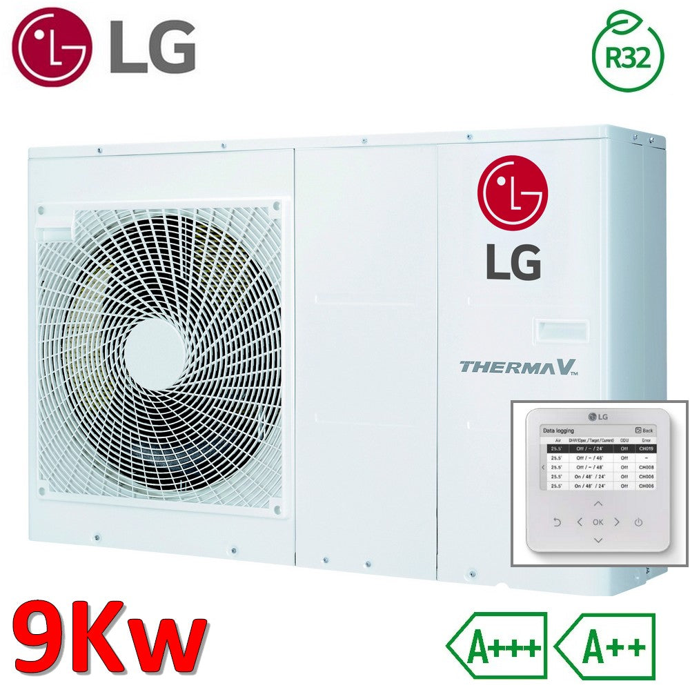 Pompe à chaleur air-eau LG Therma V Monobloc S R32 9,0 kW