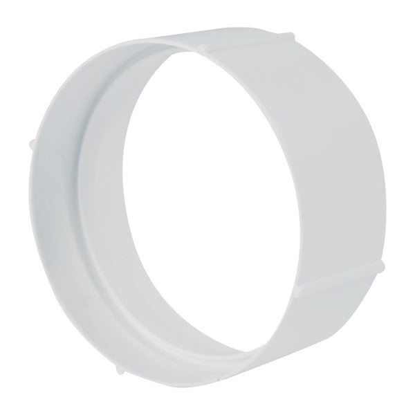 Manchon circulaire Ø 100 pour tuyau en plastique de hotte de cuisine VMC