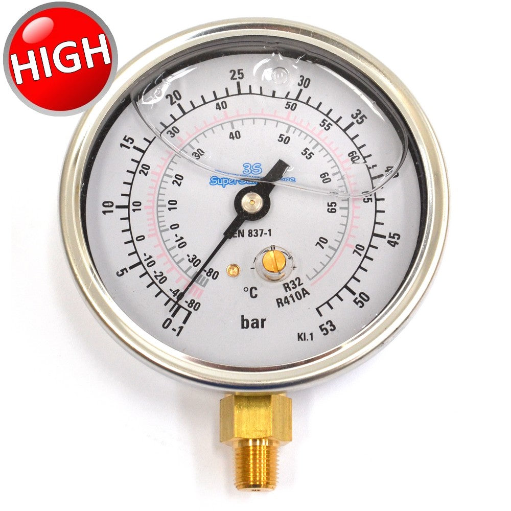Manomètre haute pression pour échelles de gaz R32 et R410A, bain de glycérine
