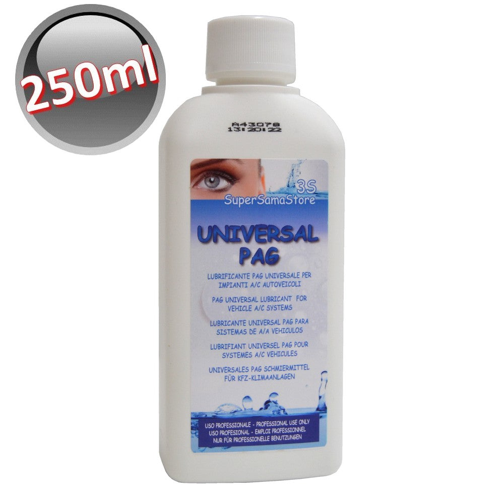 Huile lubrifiante universelle pour compresseur PAG, flacon de 250 ml