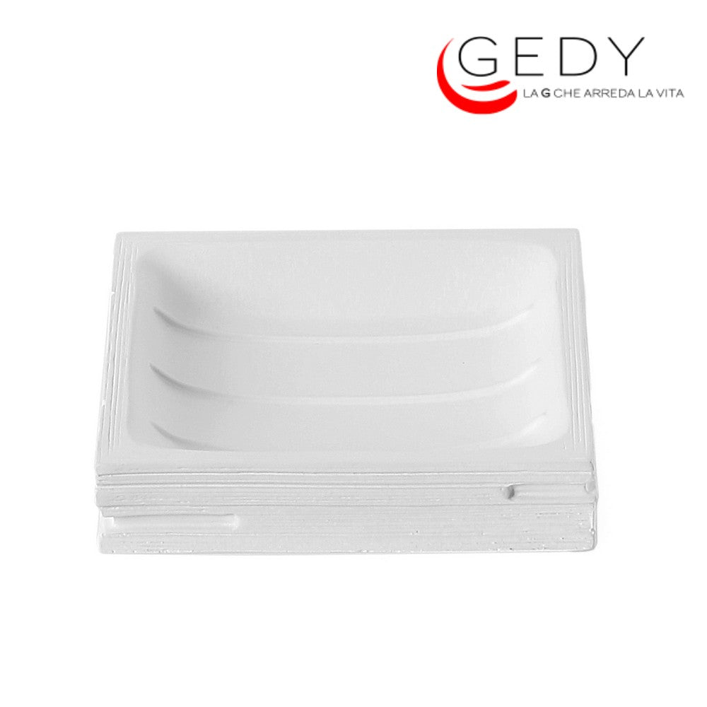 Porte-savon Blanc Gedy Quadrotto - Thermoplastique