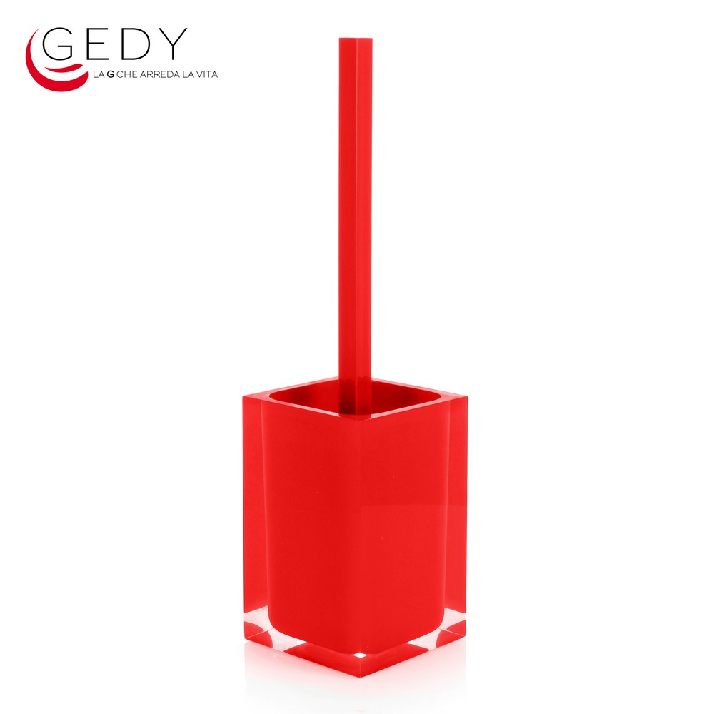 Brosse de toilette rouge arc-en-ciel