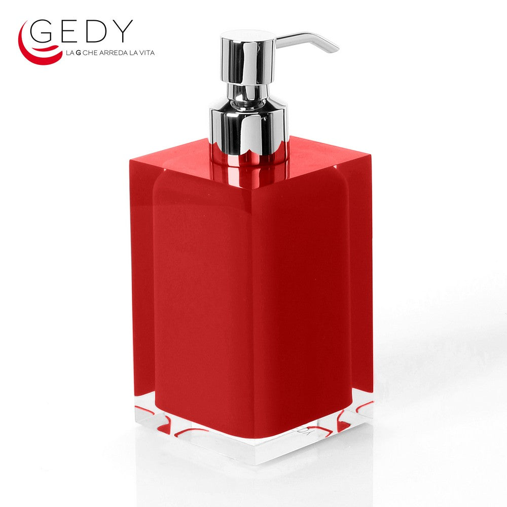 Distributeur de savon en métal RAINBOW rouge