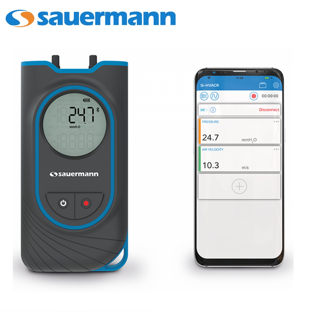 SAUERMANN Si-PM3 - Micromanomètre numérique sans fil à pression différentielle