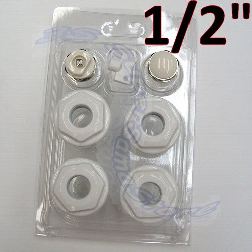 Réducteurs de 1/2'' avec bouchon et valve pour radiateurs tubulaires en acier