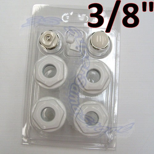 Réducteurs 3/8'' avec bouchon et valve pour radiateurs tubulaires en acier