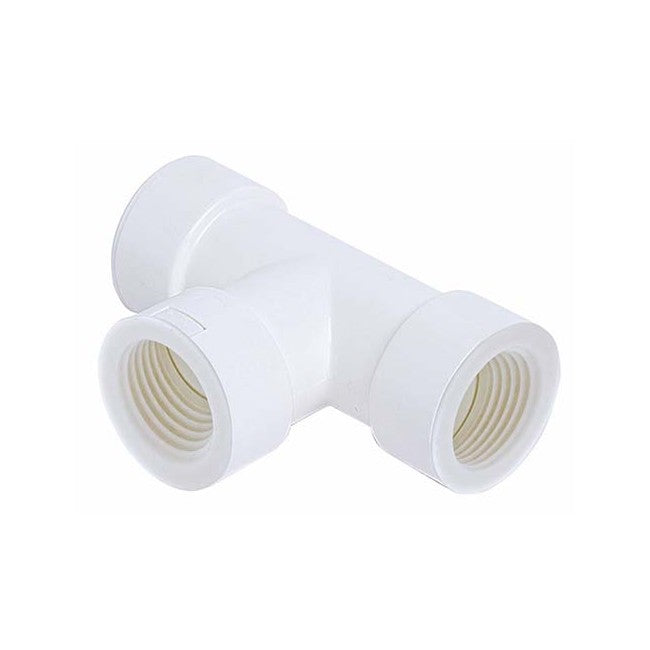 Raccord en T femelle-femelle pour tuyau rigide en PVC de Ø 20 mm pour évacuation des condensats