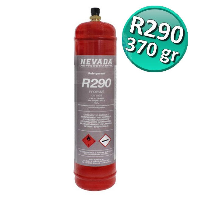 BOUTEILLE DE GAZ RÉFRIGÉRANT R290 PROPANE - 370 GR.