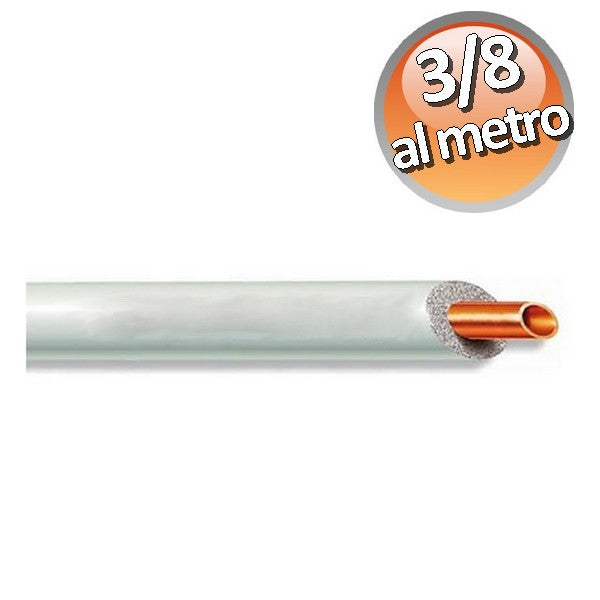 Tuyau en cuivre isolé de 3/8" pour climatisation - prix au mètre