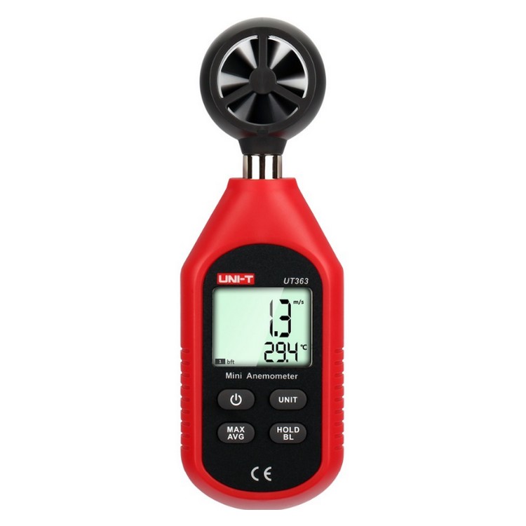 Anémomètre numérique miniature UT363 avec écran LCD - plage de mesure 0-30 m/s
