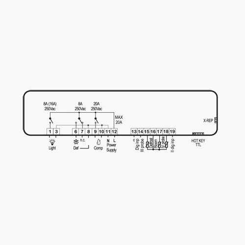 Contrôleur numérique XW40L pour NT et BT avec gestion du dégivrage - DIXELL