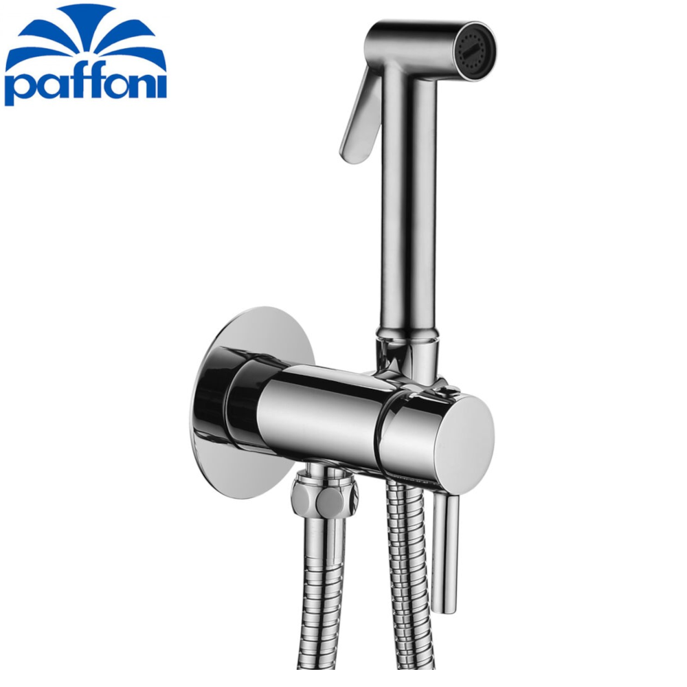 Ensemble bidet rond TWEET ROUN DMIX - brosse hydrodynamique avec pommeau de douche rond