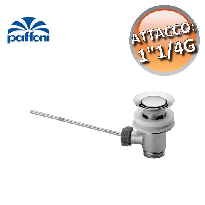Bouchon de vidange avec bonde et clapet anti-retour, raccord 1'' 1/4 G - PAFFONI ZSCA004