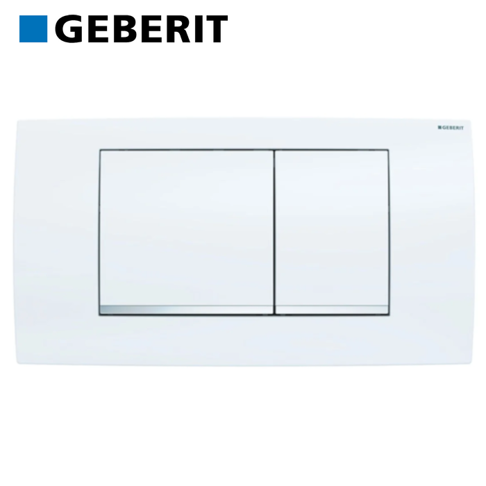 Plaque de commande GEBERIT TWINLINE 30 blanche - chrome poli 115.899.KJ.1