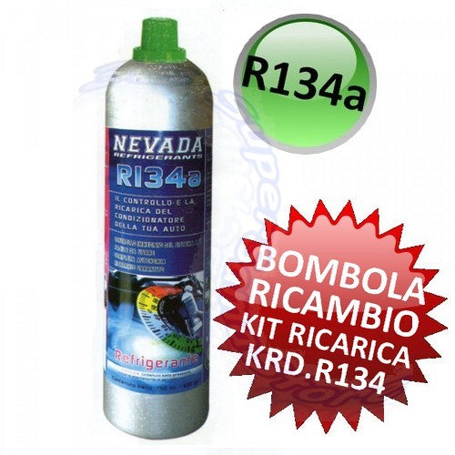 R134a Automotive Air Conditioning Diagnostic Refill Kit - REFILL CAN