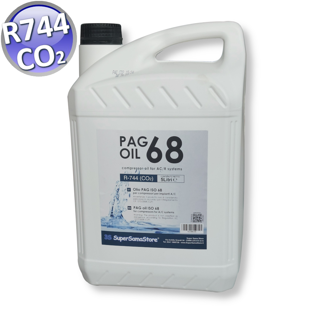Huile lubrifiante pour compresseur CO2 - R744 PAGE 68 Bidon de 5 litres