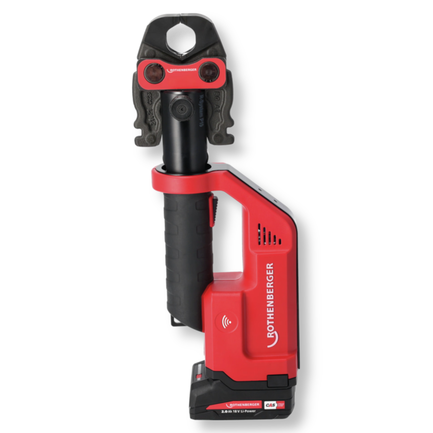 NOUVEAU KIT D'OUTILS DE PRESSAGE ROTHENBERGER ROMAX AVEC LAMPE LED, BATTERIE ET CHARGEUR