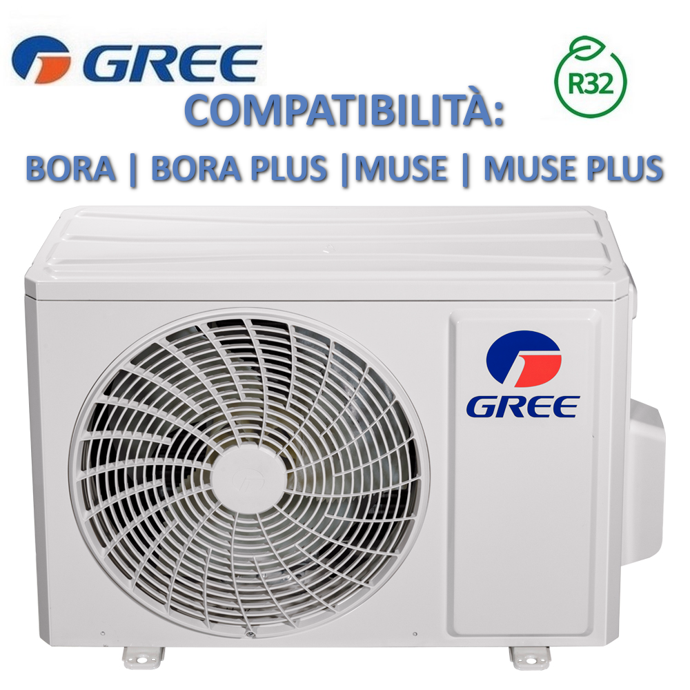 Unité extérieure mono R32 BORA - BORA PLUS - MUSE - MUSE PLUS Gree 12000 Btu 3,5 kW (GREE10160)