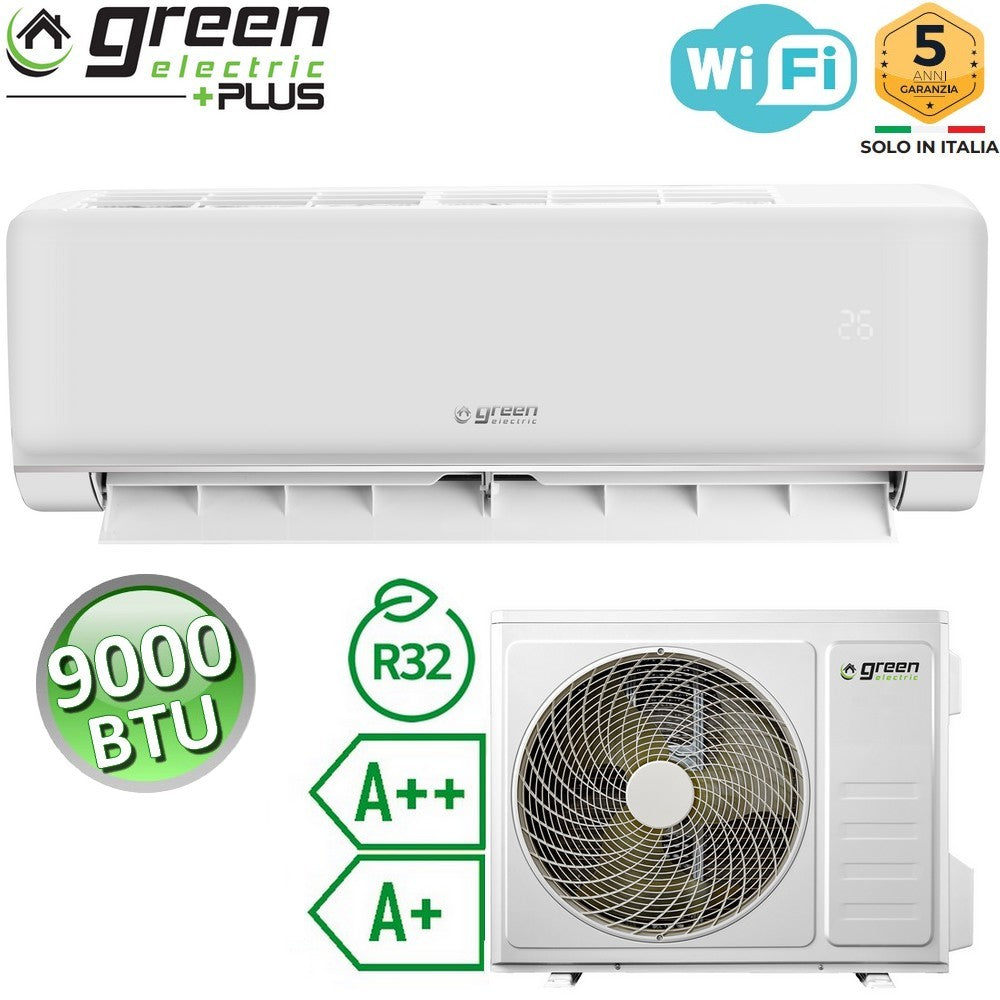 Climatiseur mono 2,5 kW 9000 Btu WiFi R32 A++/A+ Green Electric PLUS