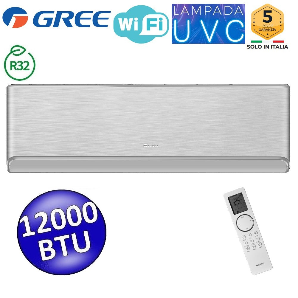 Unité intérieure GREE AIRY SILVER 12 000 BTU 3,5 kW mono/multi