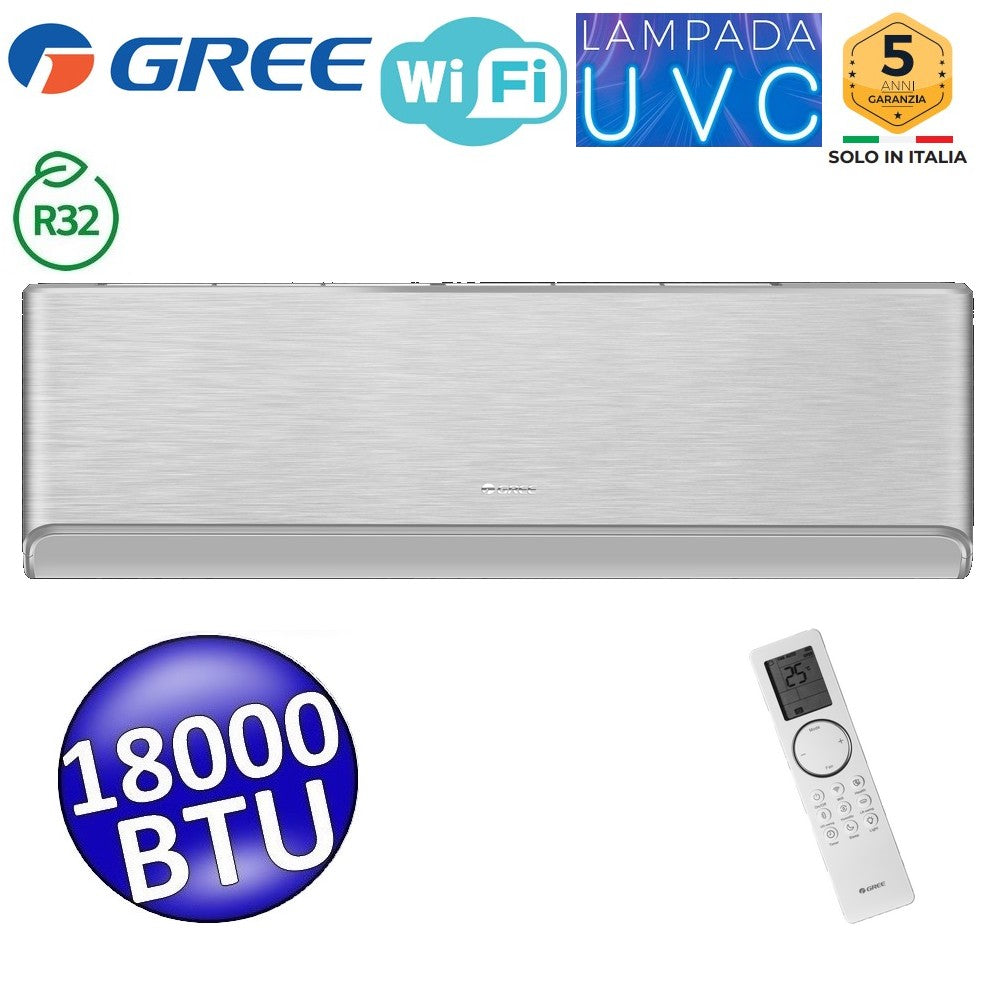 Unité intérieure GREE AIRY SILVER 18 000 BTU 5,0 kW mono/multi