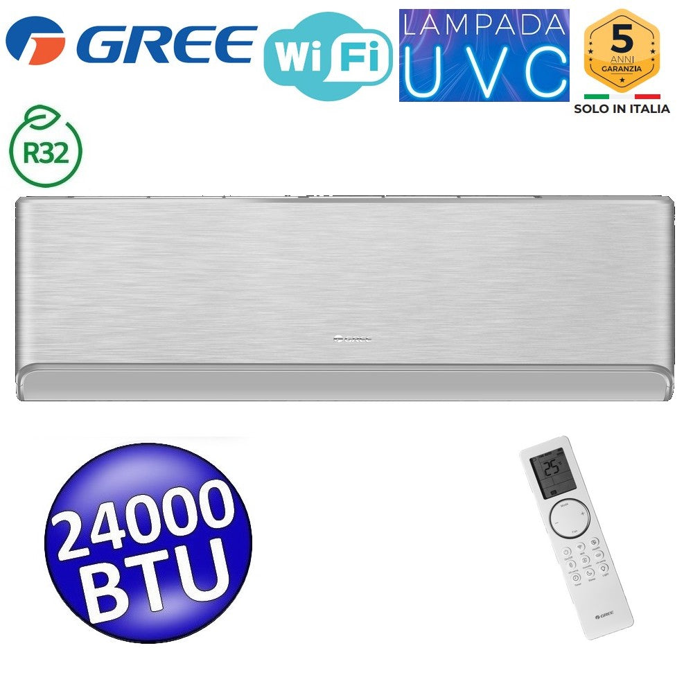 Unité intérieure GREE AIRY SILVER 24 000 BTU 7,0 kW mono/multi