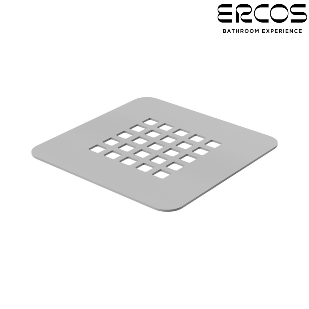 White waste grid for stone shower tray 125 x 125 mm