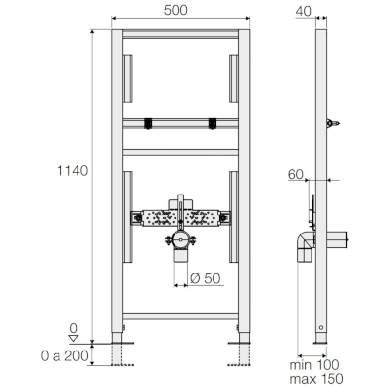 VALSIR BLOCK wall support for plasterboard H.1140