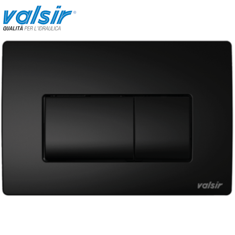 VALSIR P1 MECHANICAL CISTERN PLATE, MATTE BLACK