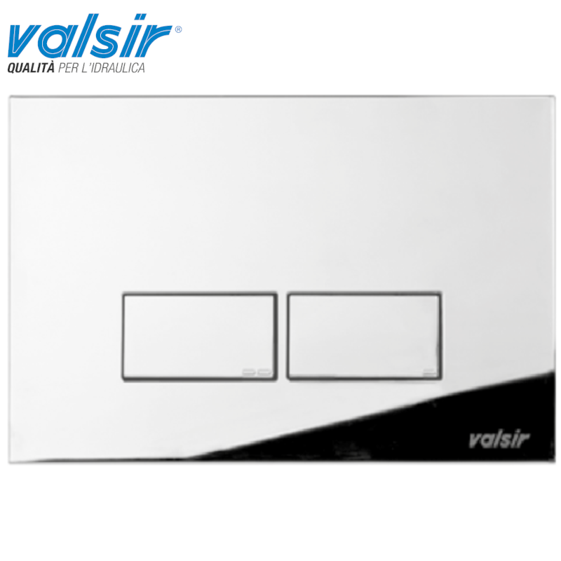 VALSIR P3 MECHANICAL CISTERN PLATE, POLISHED CHROME