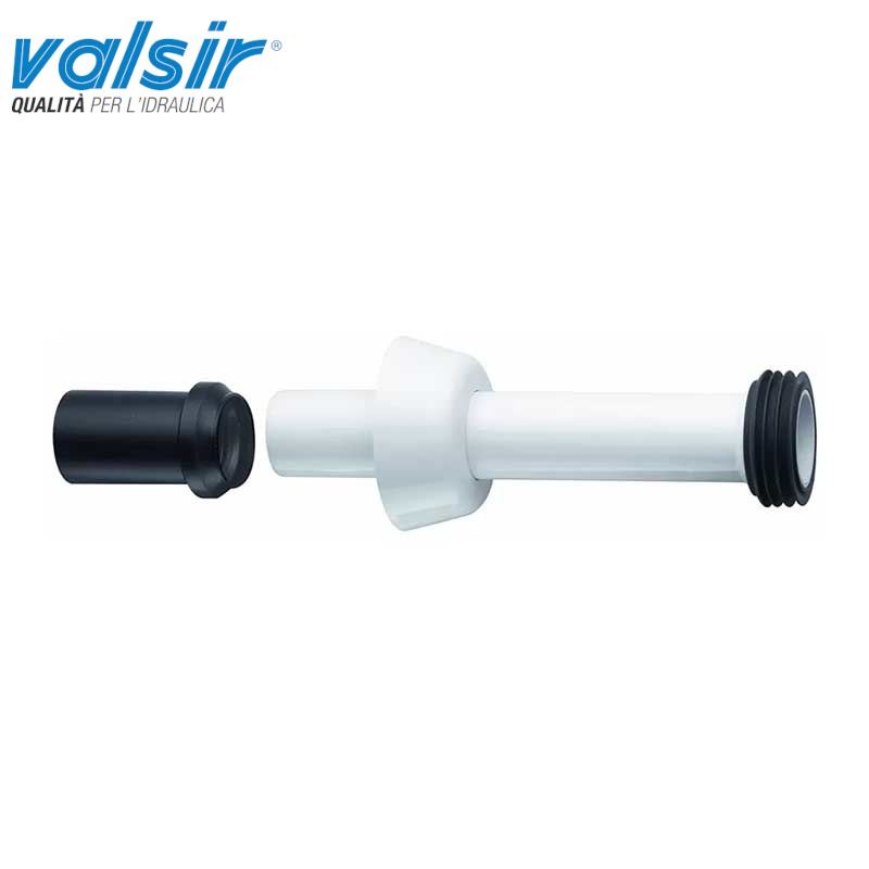 VALSIR WHITE TELESCOPIC TOILET SEAT 40/45