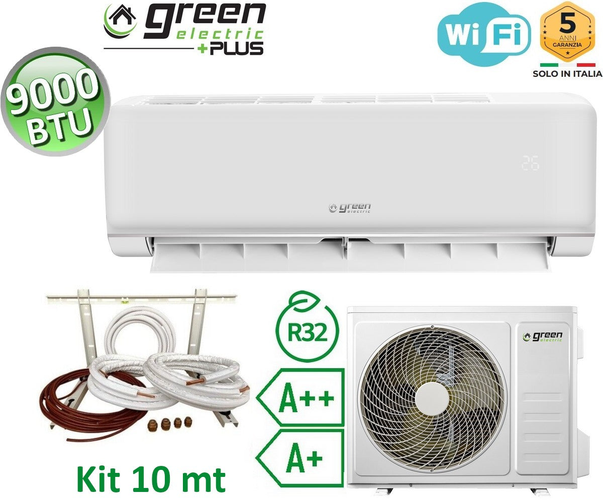 Climatiseur monobloc GREEN ELECTRIC PLUS 9000 BTU + kit d'installation de 10 m