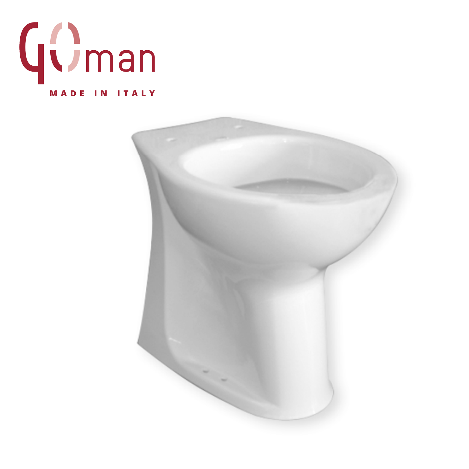 WC pour personnes handicapées, hauteur 47 cm - OUVERT, siège Goman inclus