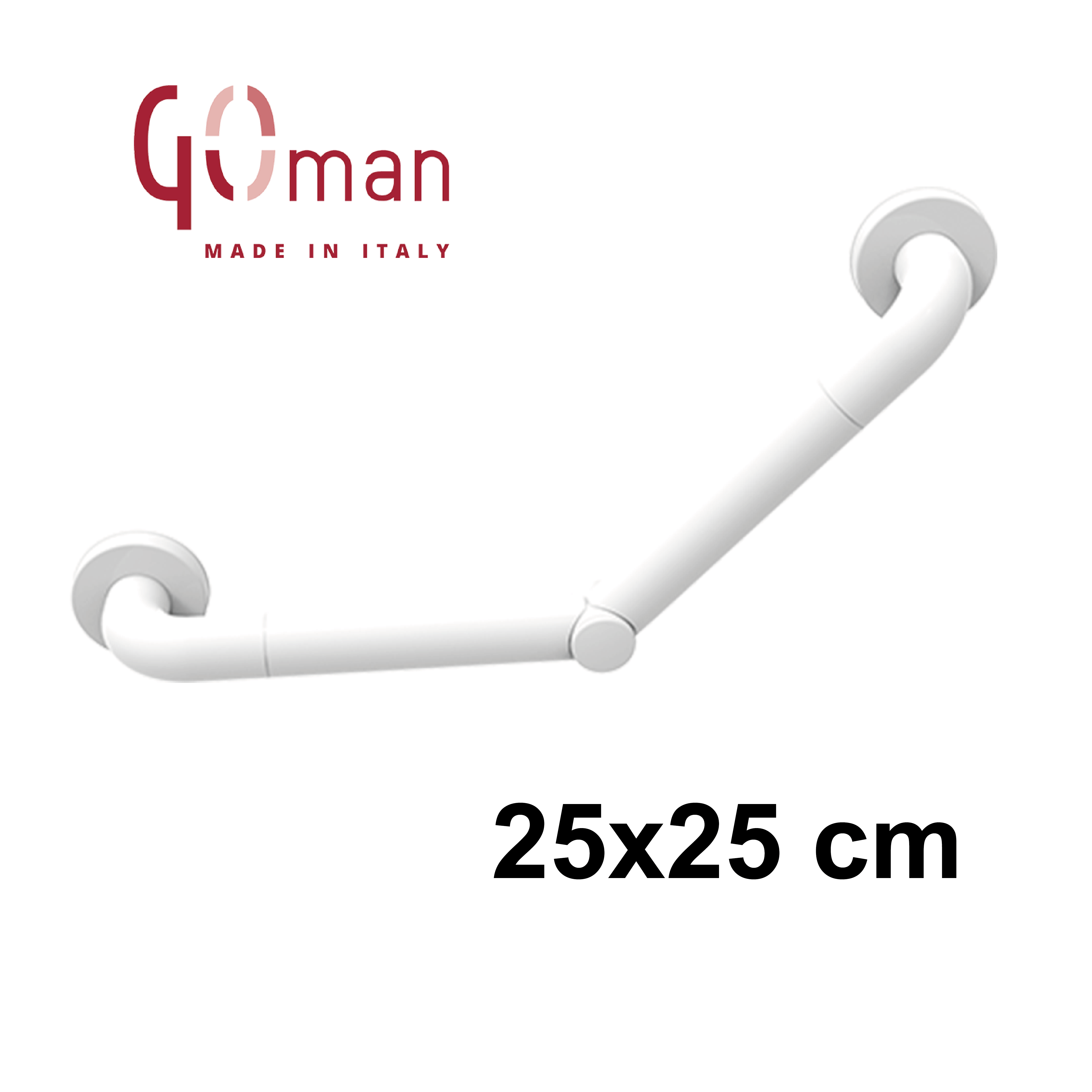 Poignée Goman 45° 25x25 cm - en acier