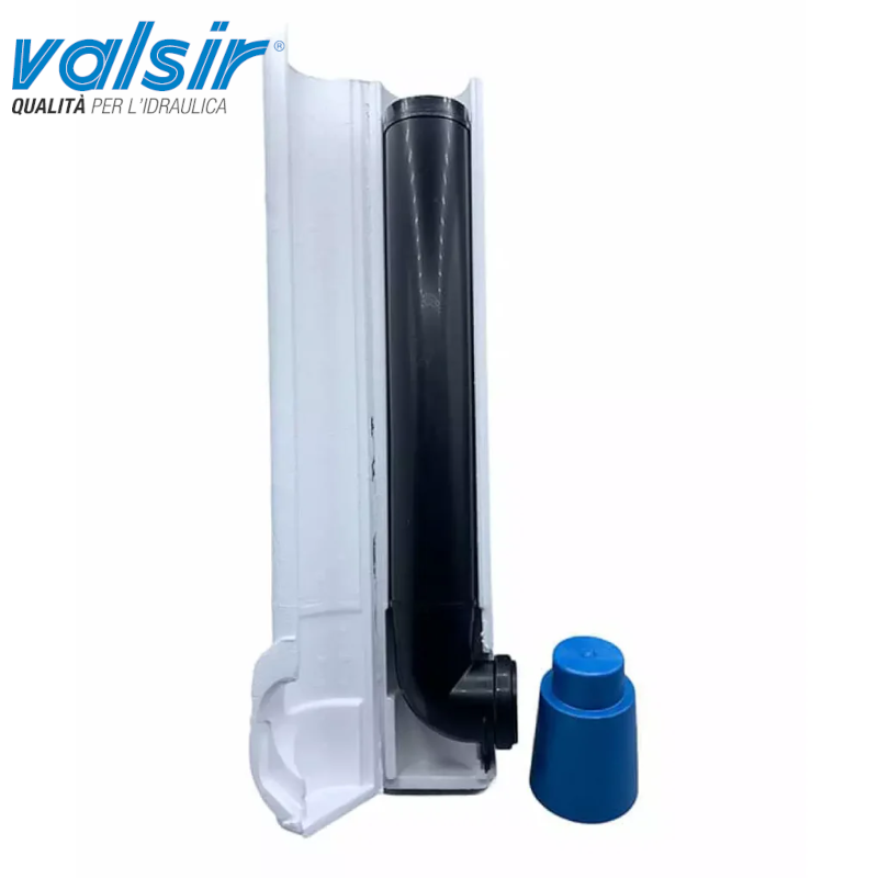 Valsir Tropea 3 flush pipe kit, 56mm diameter, 375mm length