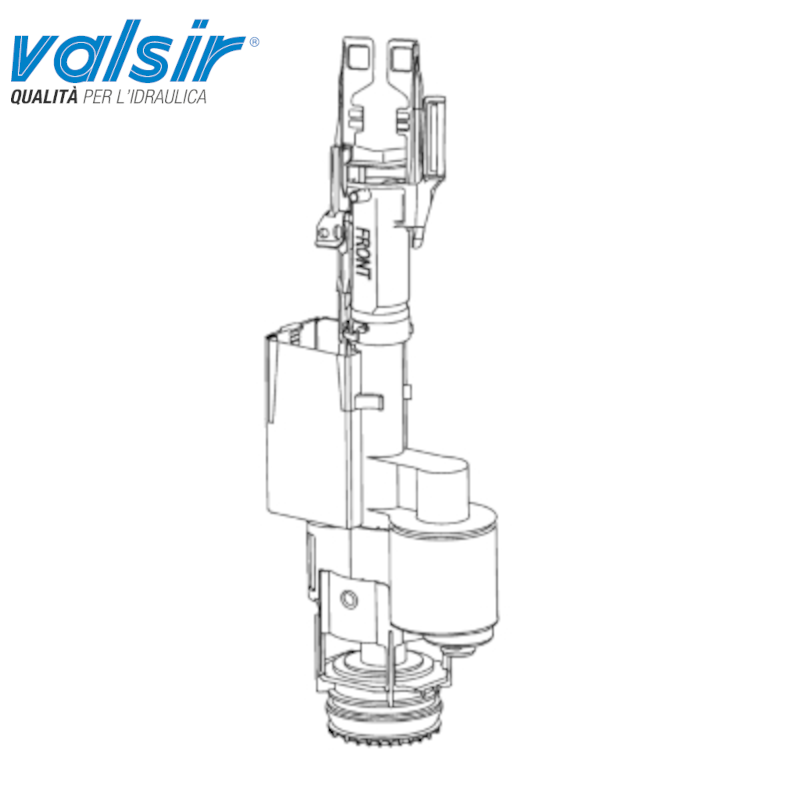 Valsir Tropea 3/S valve with flush pipe