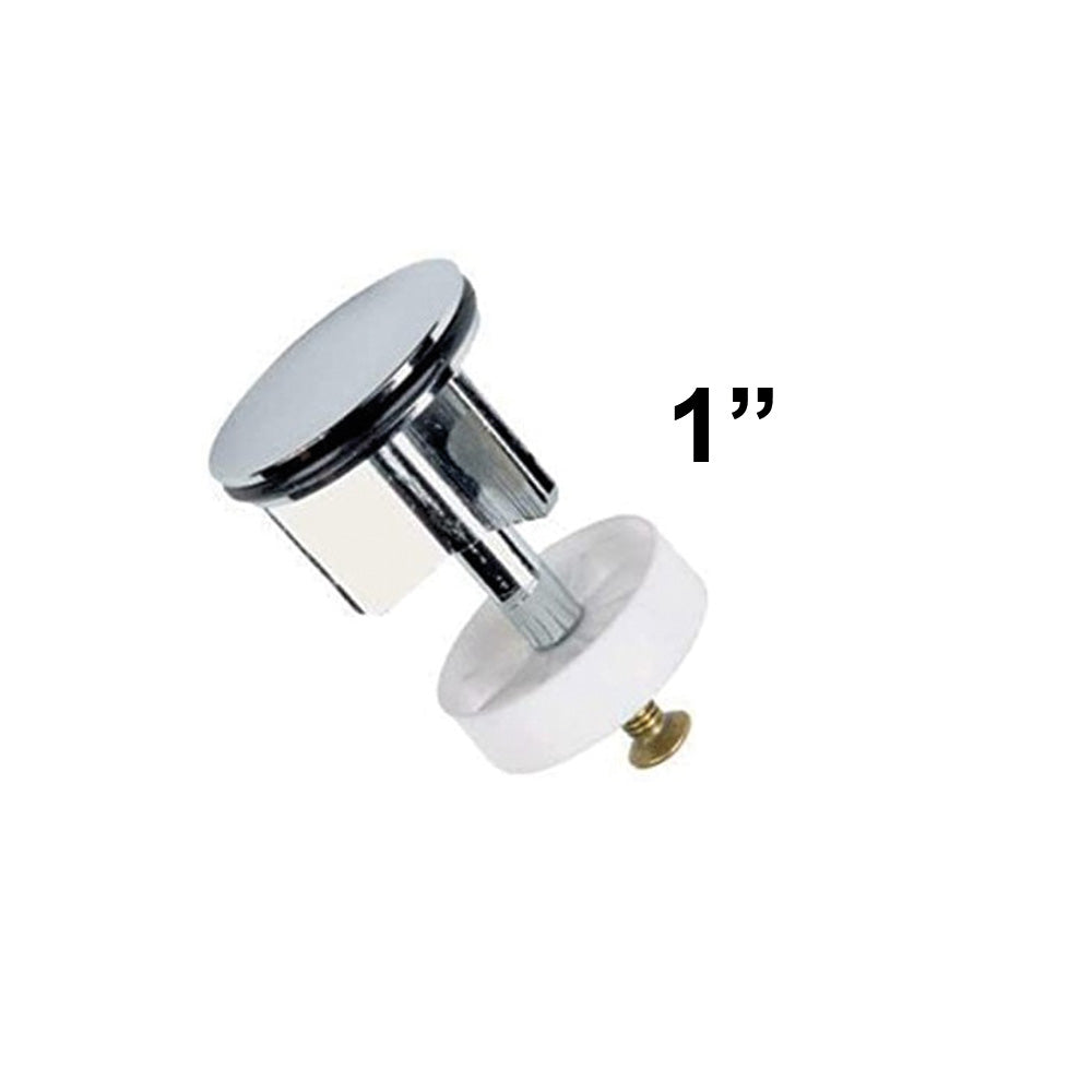 Bouchon de vidange chromé à clapet 1" - Ø 36 mm