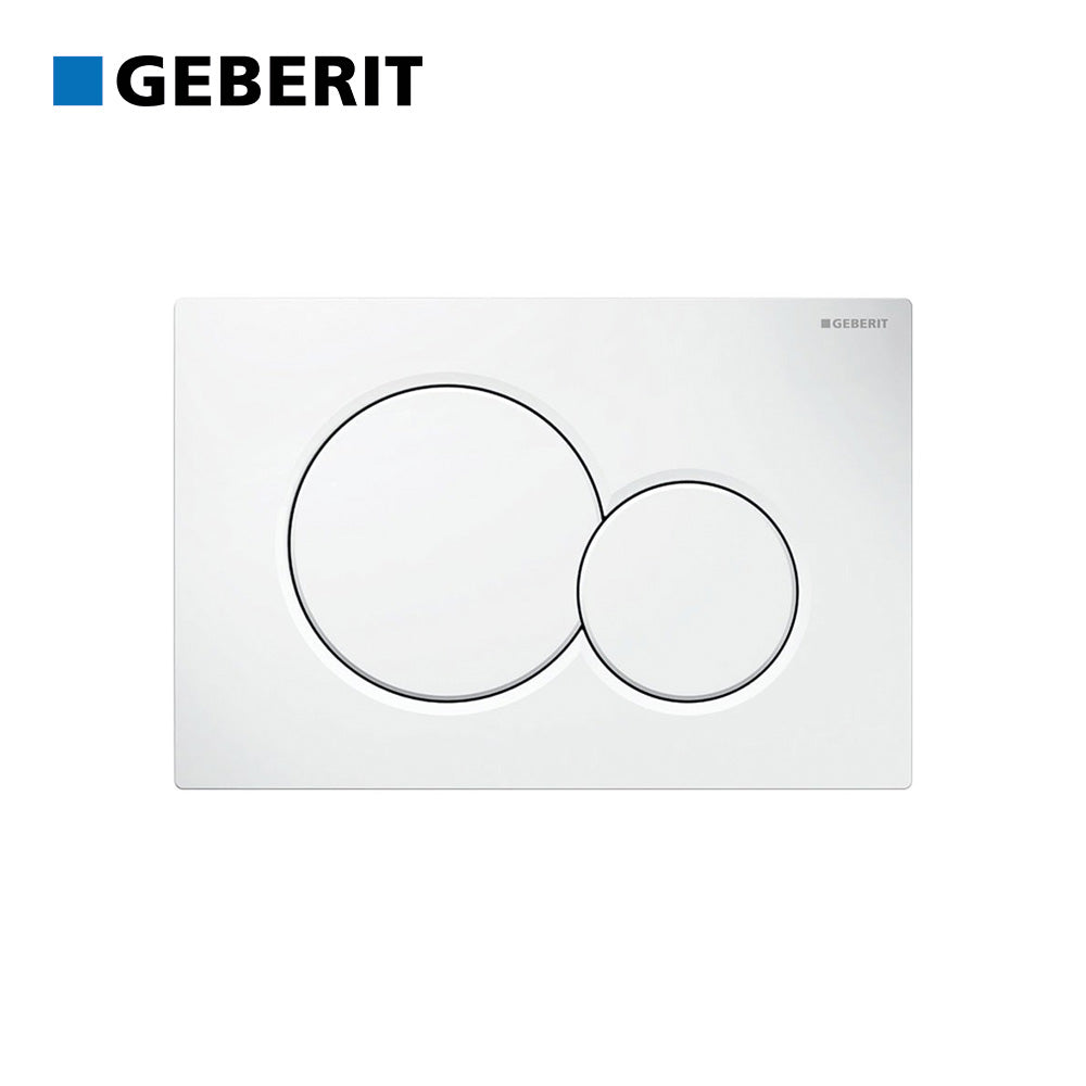 Plaque de commande à double bouton pour réservoir GEBERIT SIGMA 01 BLANC