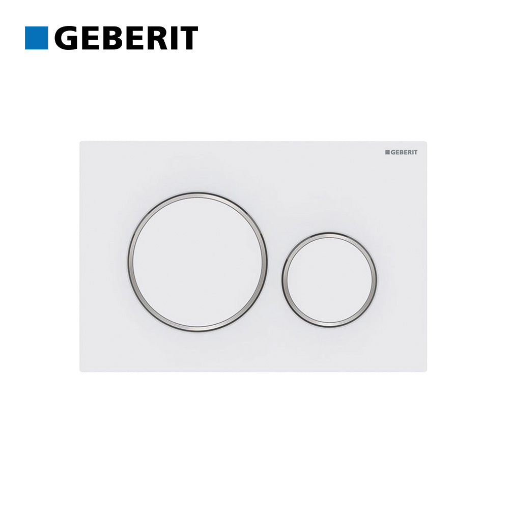 Plaque de réservoir GEBERIT SIGMA 20 blanche - chromée - blanche 115.882.KJ.1
