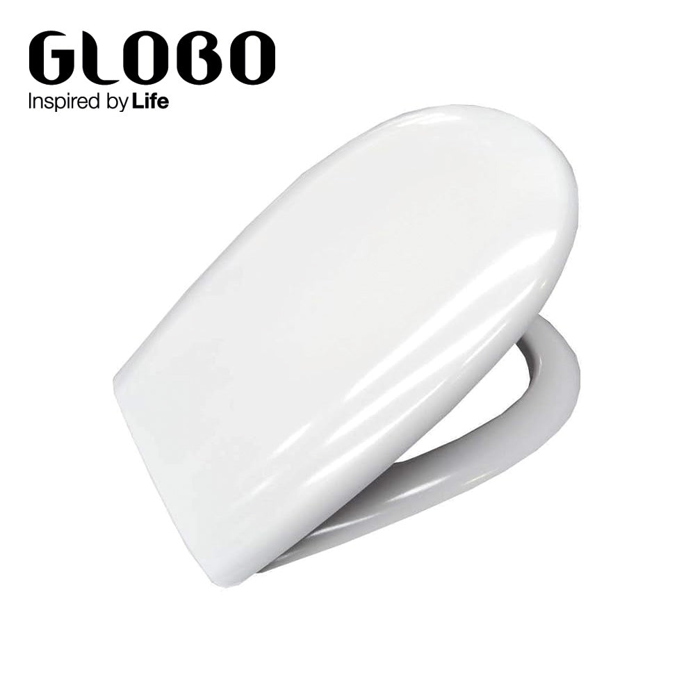Globo, modèle Grace, siège à fermeture traditionnelle 46x36, blanc brillant