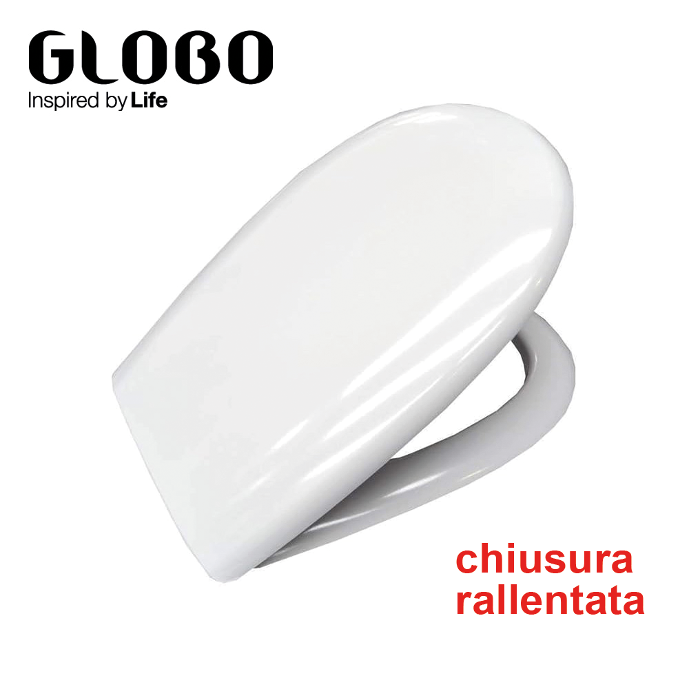 Abattant de toilette à fermeture ralentie GRACE Ceramica Globo d'origine - GR022BI