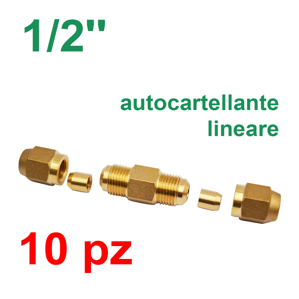 Manchon de raccordement auto-évasé pour raccord linéaire 1/2 - 10 pièces