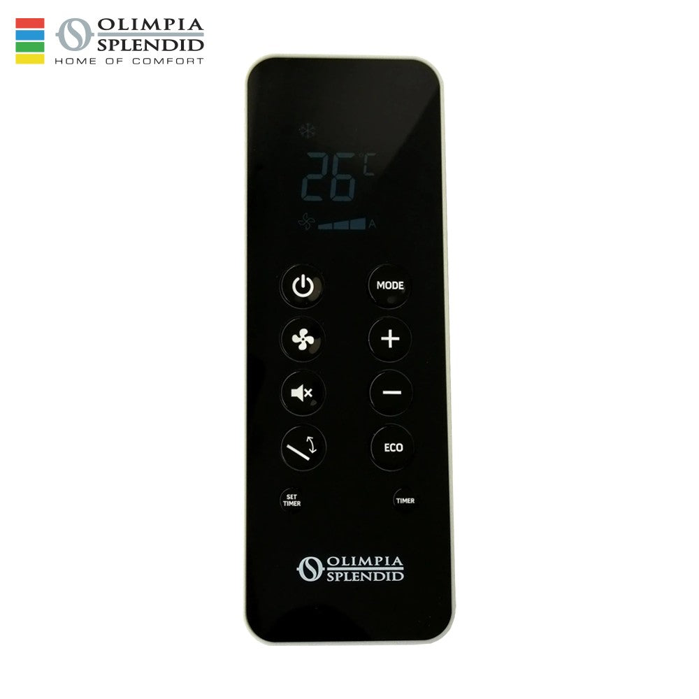 Télécommande LCD de remplacement d'origine pour climatiseurs Olimpia TOWER et PRO.